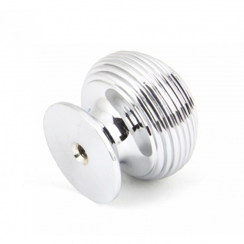 Polished Chrome Beehive Cabinet Knob - Small