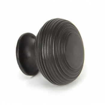 Aged Bronze Beehive Cabinet Knob - Large