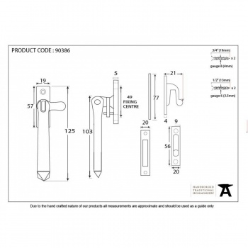 Beeswax Locking Avon Fastener