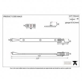 Polished Nickel 8'' Avon Stay