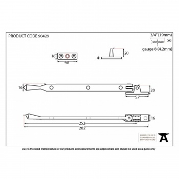 Polished Nickel 10'' Avon Stay