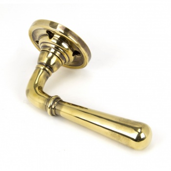 Aged Brass Newbury Lever On Rose