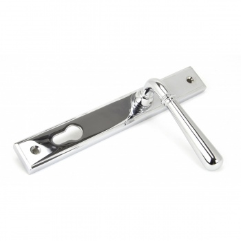 Polished Chrome Newbury Slimline Lever Espag. Lock Set