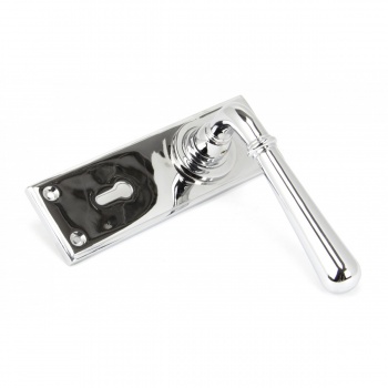 Polished Chrome Newbury Lever Lock Set