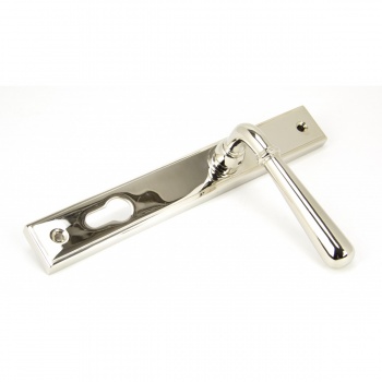 Polished Nickel Newbury Slimline Lever Espag. Lock Set