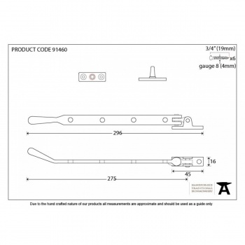 Polished Nickel 10'' Newbury Stay