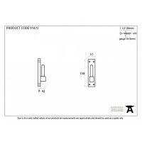 External Beeswax Frame Hook For 91471 (Pair)