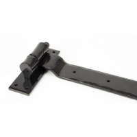 Black 24'' Hook & Band Hinge - Cranked (Pair)