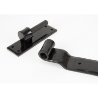 Black 24'' Hook & Band Hinge - Cranked (Pair)