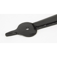 Black 24'' Hook & Band Hinge - Cranked (Pair)