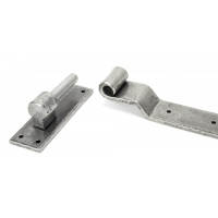 Pewter 24'' Hook & Band Hinge - Cranked (Pair)