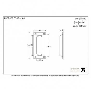 Aged Brass Flush Handle