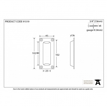 Polished Chrome Flush Handle