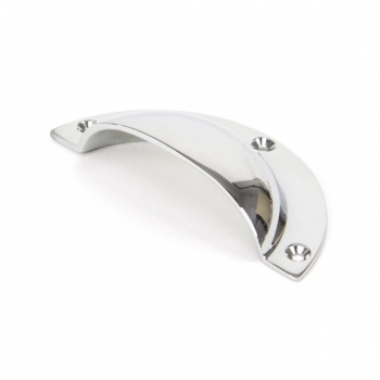 Polished Chrome 4'' Plain Drawer Pull