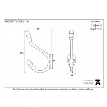 Polished Nickel Hat & Coat Hook