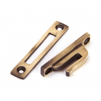 Polished Bronze Reeded Fastener - Locking