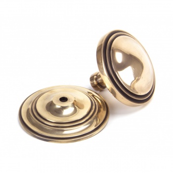 Polished Bronze Art Deco Centre Door Knob