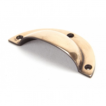 Polished Bronze 4'' Plain Drawer Pull