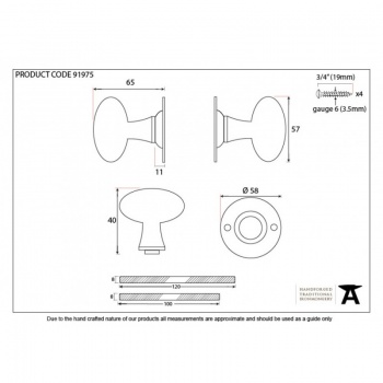 Polished Chrome Oval Mortice/Rim Knob Set