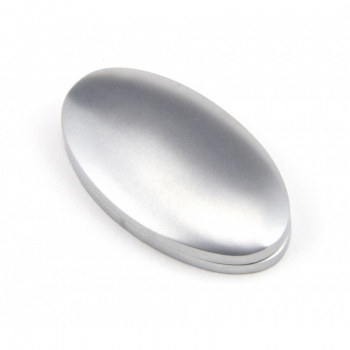 Satin Chrome Oval Escutcheon & Cover