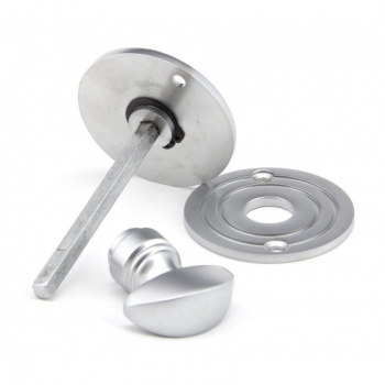 Satin Chrome Round Bathroom Thumbturn