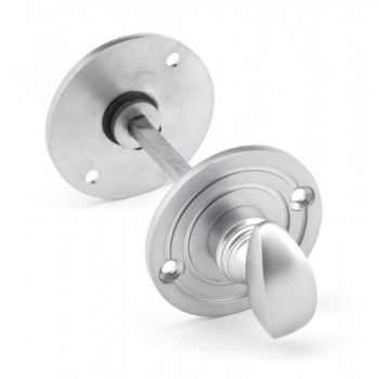 Satin Chrome Round Bathroom Thumbturn