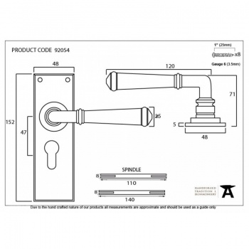 External Beeswax Regency Lever Euro Lock Set