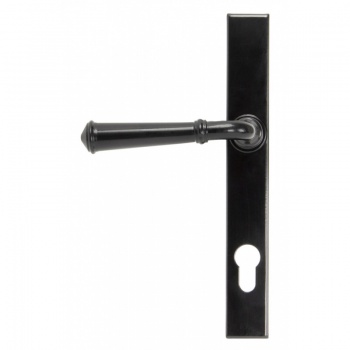 Black Regency Slimline Lever Espag Lock Set