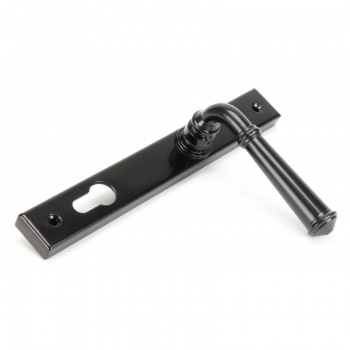 Black Regency Slimline Lever Espag Lock Set