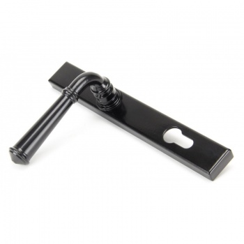 Black Regency Slimline Lever Espag Lock Set