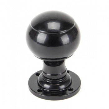 Black Regency Mortice/Rim Knob Set