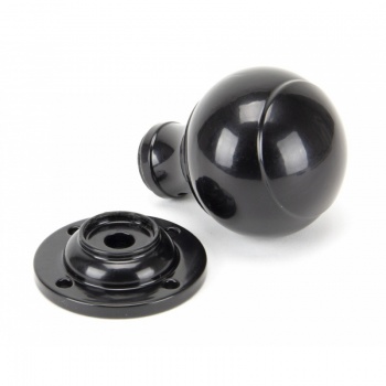 Black Regency Mortice/Rim Knob Set