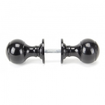 Black Regency Mortice/Rim Knob Set