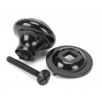 Black Regency Centre Door Knob