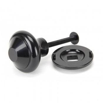 Black Regency Centre Door Knob