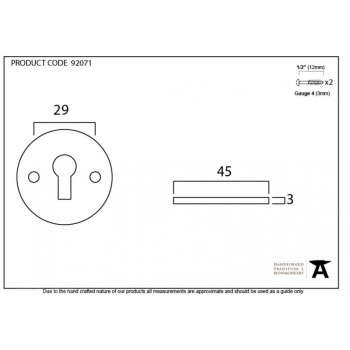 External Beeswax Regency Escutcheon