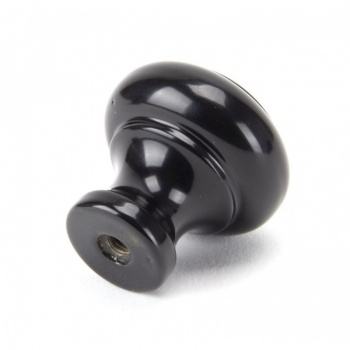 Black Regency Cupboard Knob - Small