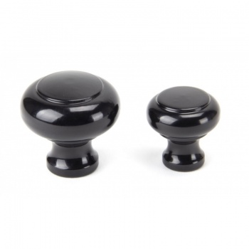 Black Regency Cupboard Knob - Small