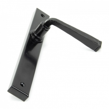 Black Avon Slimline Lever Latch Set