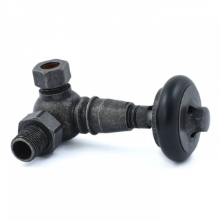 Amberley Thermostatic Radiator Valves - Pewter (Corner TRV)