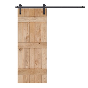 3 Ledge Oak Sliding Door - Butt & Bead