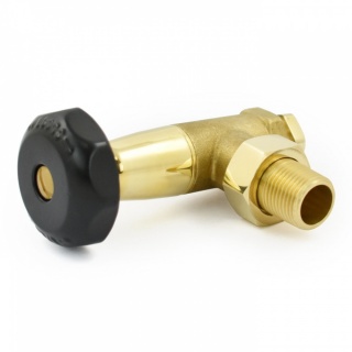 Black and Brass Old School Radiator Valves