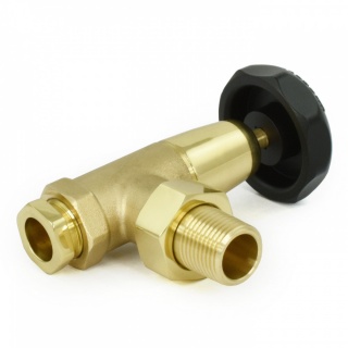 Bradley Brass Bronze Radiator Valves (Pair)