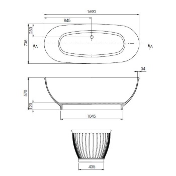 BC Designs Casini Bath