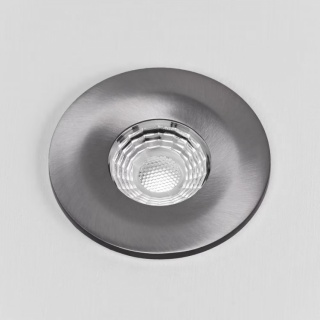 Pewter LED Downlights, Fire Rated, Fixed, IP65, CCT Switch, High CRI, Dimmable