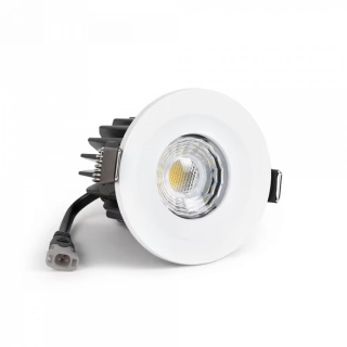 10 Pack -  White Fixed CCT Colour Changing Fire Rated LED Dimmable IP65 10W Downlight