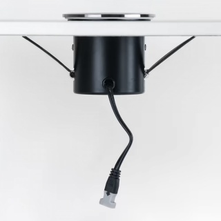 Black Nickel 3K Warm White Tiltable LED Downlights, Fire Rated, IP44, High CRI, Dimmable