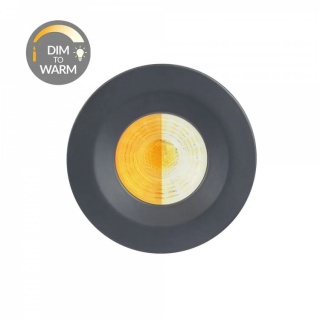 Anthracite CCT Dim To Warm LED Downlight Fire Rated IP65