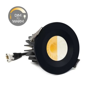 Squid Ink Blue CCT Dim To Warm LED Downlight Fire Rated IP65