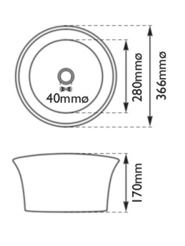 Cast Iron Freestanding Tub Basin - Painted